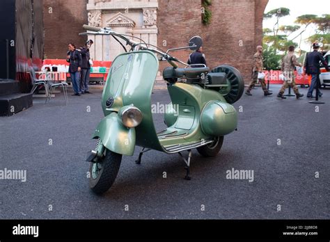 Vespa used in the famous scenes of the movie "Roman Holiday" with Gregory Peck and Audrey ...