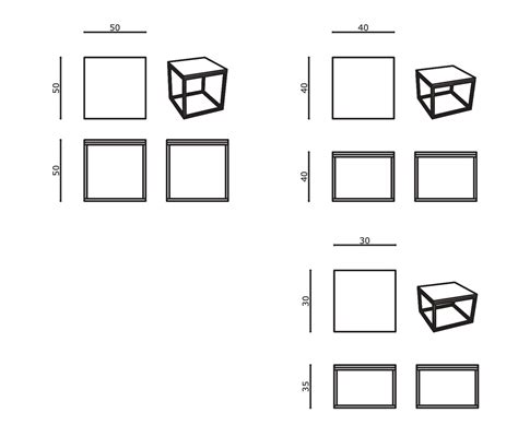 SQUARE | Wooden coffee table Square Collection By Tremolada