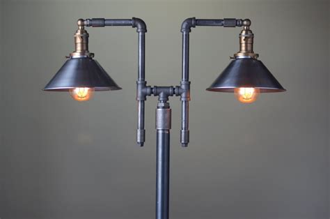 Vintage Floor Lamp Industrial Style Lighting Iron Pipe