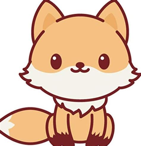 Kawaii Fox | Cute fox drawing, Cute animal drawings kawaii, Cute ...