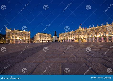 Place Stanislas in Nancy, France at Night Editorial Photography - Image ...