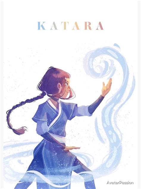 "Katara Waterbending Illustration - Avatar The Last Airbender ATLA" Poster for Sale by ...