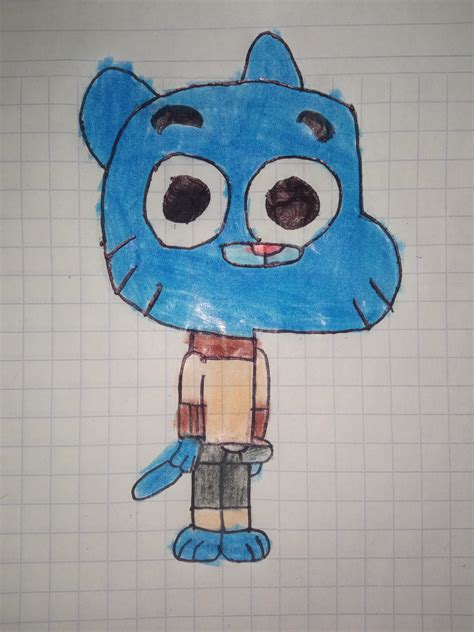 Here's a drawing I made of Gumball Watterson. What do you think? : r ...