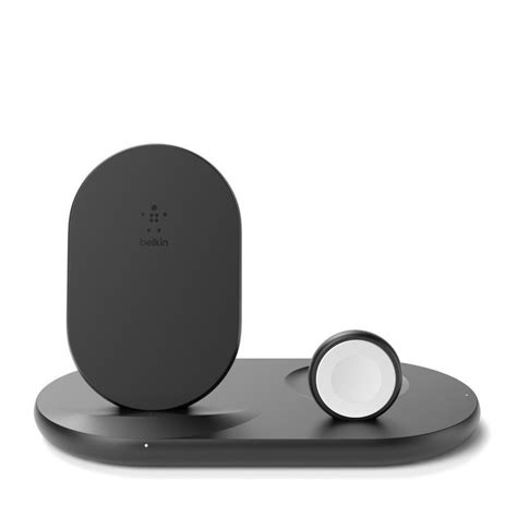 Belkin BOOST CHARGE 3-in-1 Wireless Charger for Ap WIZ001AUBK ...