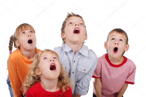 Surprised by children looking up Stock Photo by ©TatyanaGl 4706155