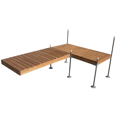 12' L-Style Cedar Complete Wood Dock Package : Tommy Docks