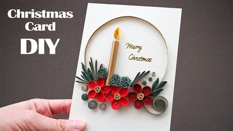 How to Make Christmas Card | DIY Handmade Paper Quilling | Best Crafts ...