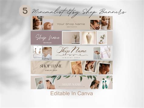 Etsy Banner Template Etsy Cover Banner Editable Canva Template Cover Etsy Shop Template Etsy ...