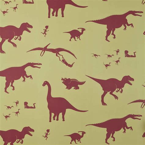 Dinosaur wallpaper especially made with little boys in mind. Your ...