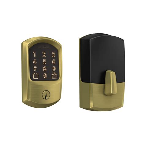 Schlage Encode Smart Lock Wifi Deadbolt Greenwich Satin Brass | The ...