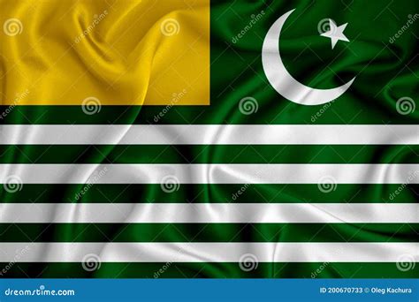 Azad Kashmir Flag on the Background Texture. Concept for Designer ...