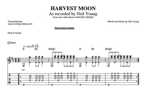 Neil Young – Harvest Moon | Guitar Lesson, Tab & Chords | JGB