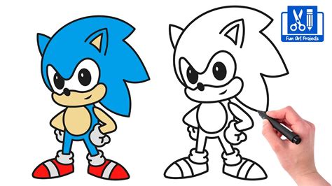 How To Draw Baby Sonic | Sonic the Hedgehog - Easy Step By Step Drawing Tutorial - YouTube