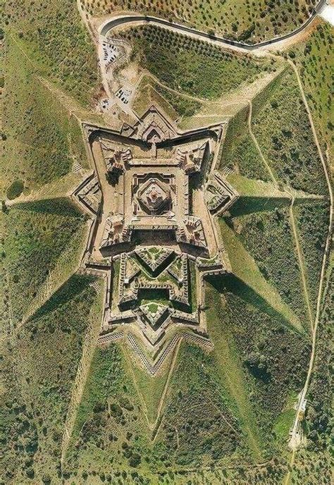 Aerial view of the Elvas Castle (Portugal). Built in 1229, but still in good shape : r/europe