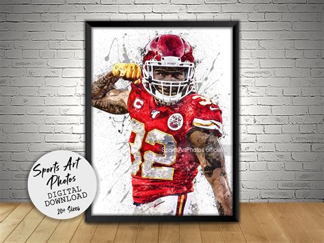 Tyrann Mathieu Poster Kansas City Chiefs Wall Art Printable – trending-sport.com