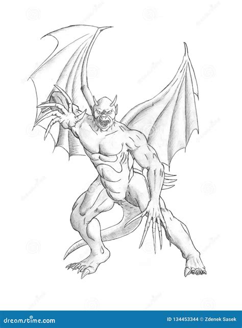 Winged Demon Royalty-Free Stock Image | CartoonDealer.com #66021322