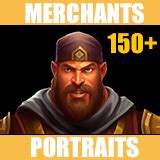 Merchants RPG Character Portraits Icon Pack