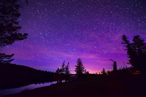 Purple Night Sky Photograph by James Wheeler - Fine Art America