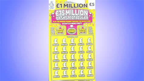 Scratchin' Saturdays 11 - £1 MILLION CASH SPECTACULAR Scratch Card National Lottery Scratcher ...