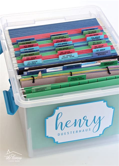 Ideas for Storing Kids School Papers | Kids school paper organization ...