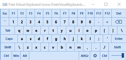 Free Virtual Keyboard for Windows