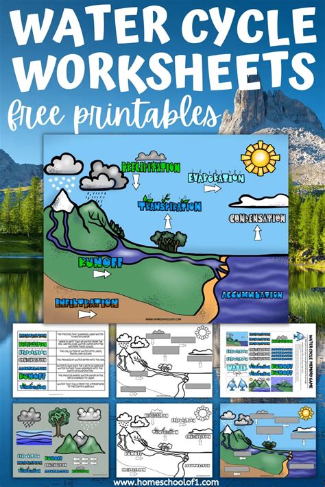 Water Cycle Worksheets (7 free printables) - Homeschool of 1