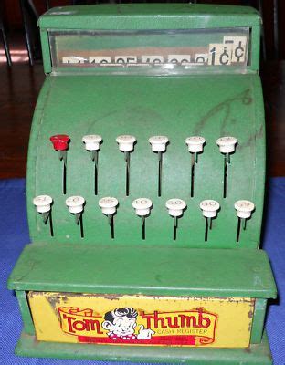 VINTAGE TOM THUMB TOY CASH REGISTER-DRAWER OPENS | #133797335