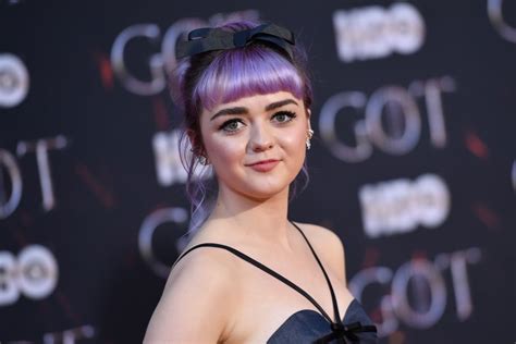 Maisie Williams With Purple Hair April 2019 | POPSUGAR Beauty