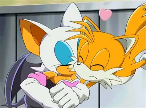 Rouge Kisses Tails On The Cheek - Sonic X by ashanteee9 on DeviantArt