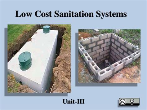 Low Cost Sanitation Systems