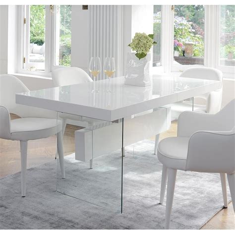 Ex-Display Dwell Sturado Extending 6-8 Seater Dining Table White Gloss | in Northampton ...