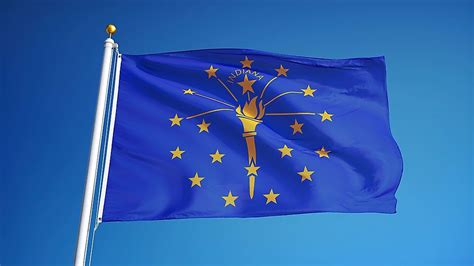 Indiana State Flag - WorldAtlas.com