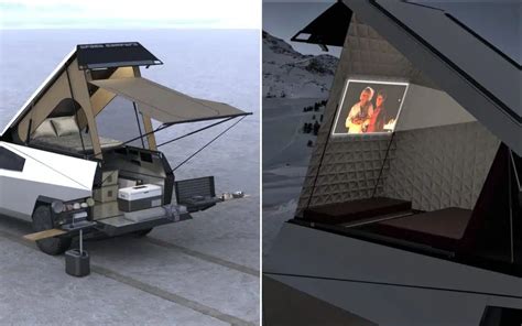 Feast your eyes on the futuristic Tesla Cybertruck camper