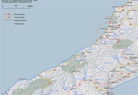 Where is Greenstone Ecological Area? Map - New Zealand Maps