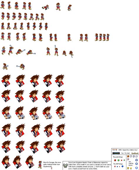 Sora Sprites by leilachan on DeviantArt