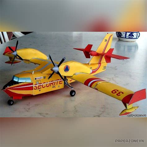 Jet Fighter Canadair CL-415 Water Bomber Superscooper | Paperzone VN