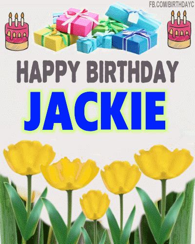 Happy Birthday JACKIE gif | Birthday Greeting | birthday.kim