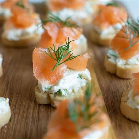 Smoked Salmon Canapes with Cream Cheese - Hint of Healthy