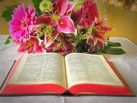 Clipart Of Flowers With Bible