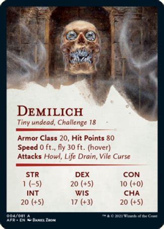 Demilich - Art/Demilich - Stats - mtgpics.com