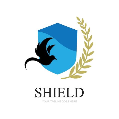 Premium Vector | Shield logo template ready to use protect icon in black and white color ...