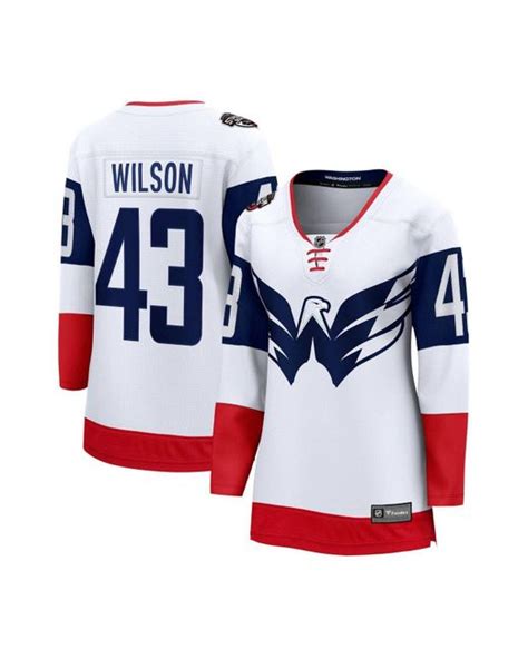 Fanatics Branded Tom Wilson White Washington Capitals 2023 Nhl Stadium ...