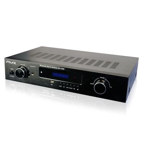 AVX Audio Bluetooth Stereo Amplifier-Receiver With Phono Input and FM ...