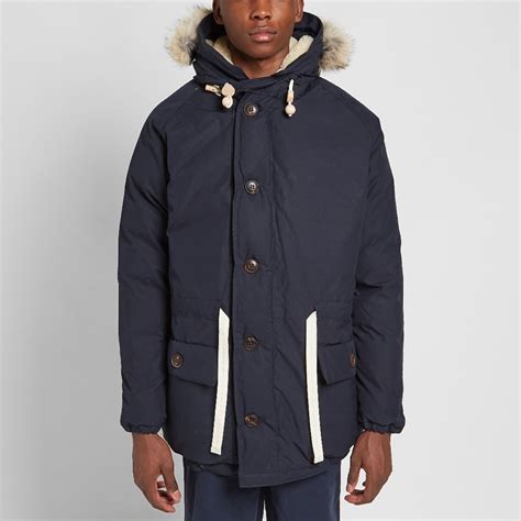 Nigel Cabourn Everest Parka Black Navy | END.