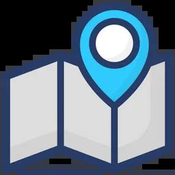 Free Location Map Icon - Download in Colored Outline Style