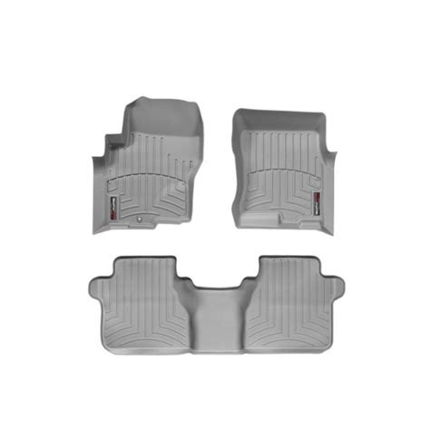 Nissan Frontier Floor Mats by WeatherTech, Front and Rear, Crew Cab, One Hook, Grey, 2005, 2006 ...