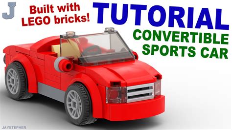 How To Build A LEGO Red Convertible Sports Car Tutorial - YouTube