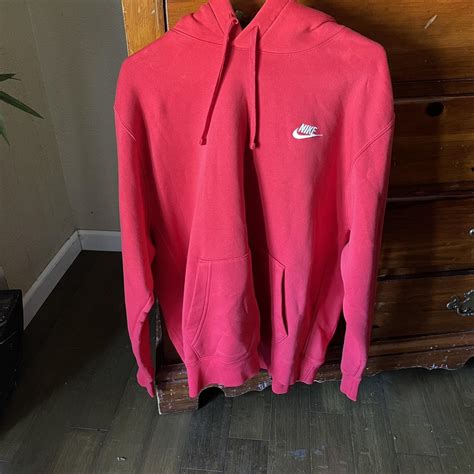 Nike Men's Red Hoodie | Depop