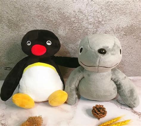 Pingu And Robby Plush Doll Stuffed Animal Soft Toy Penguin Seal Anime Cartoon Collectibles Gift ...