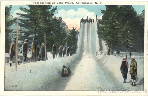 Tobogganing At Lake Placid Adirondacks, NY